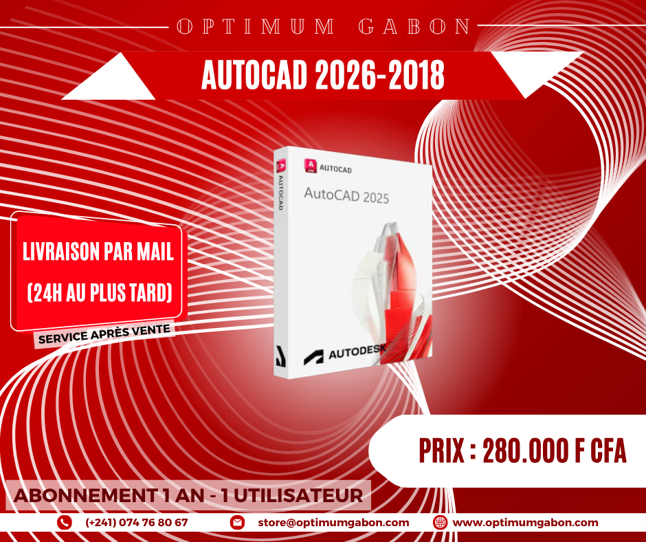 AuToCAD - Licence commerciale annuelle - 1 Utilisateur