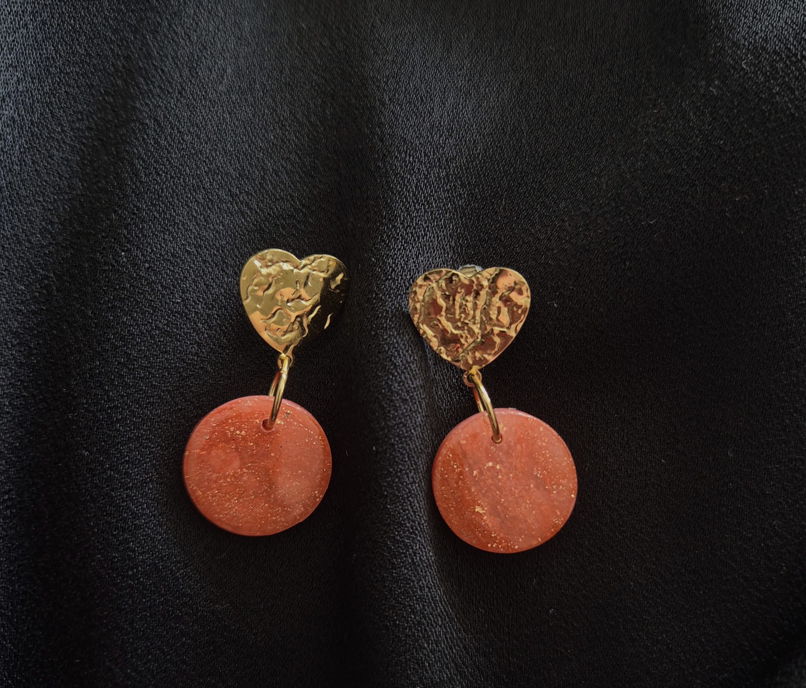 Boucles d'oreilles cœur 