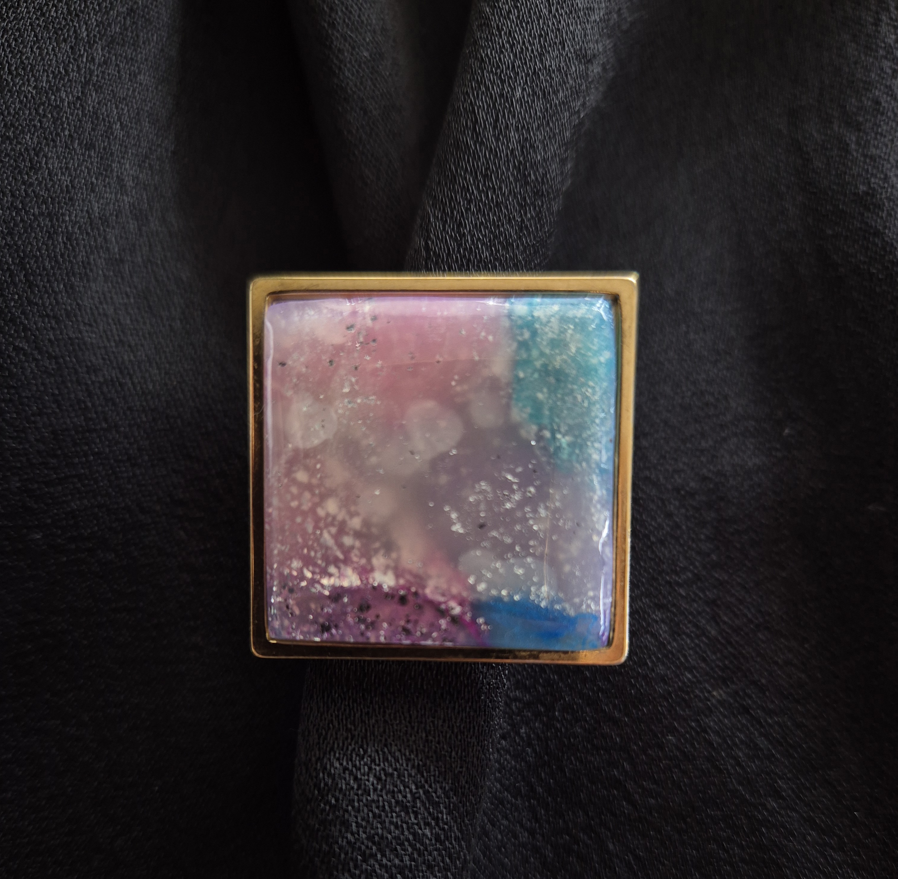 Bague carrée ajustable