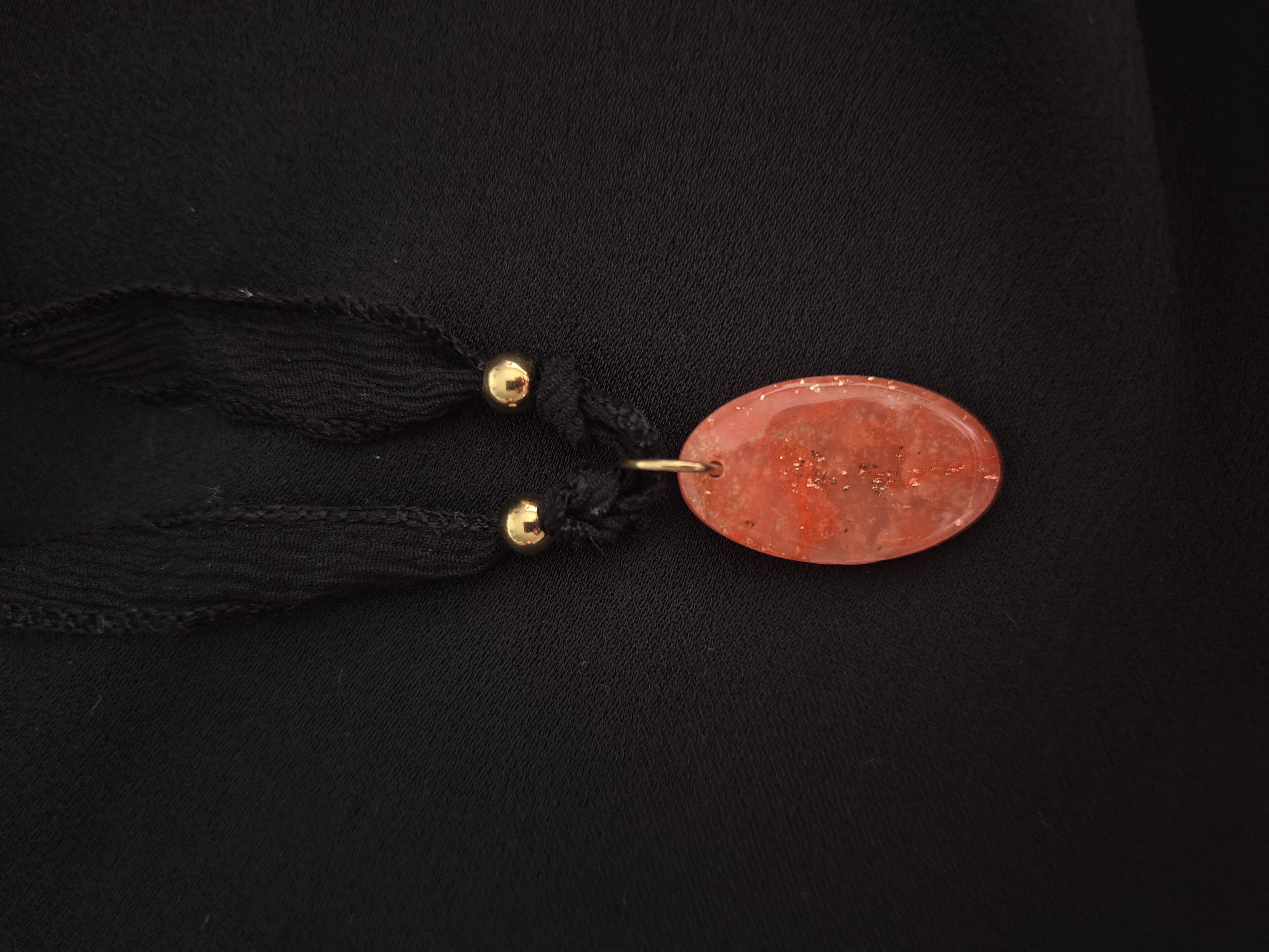 Collier ruban de soie