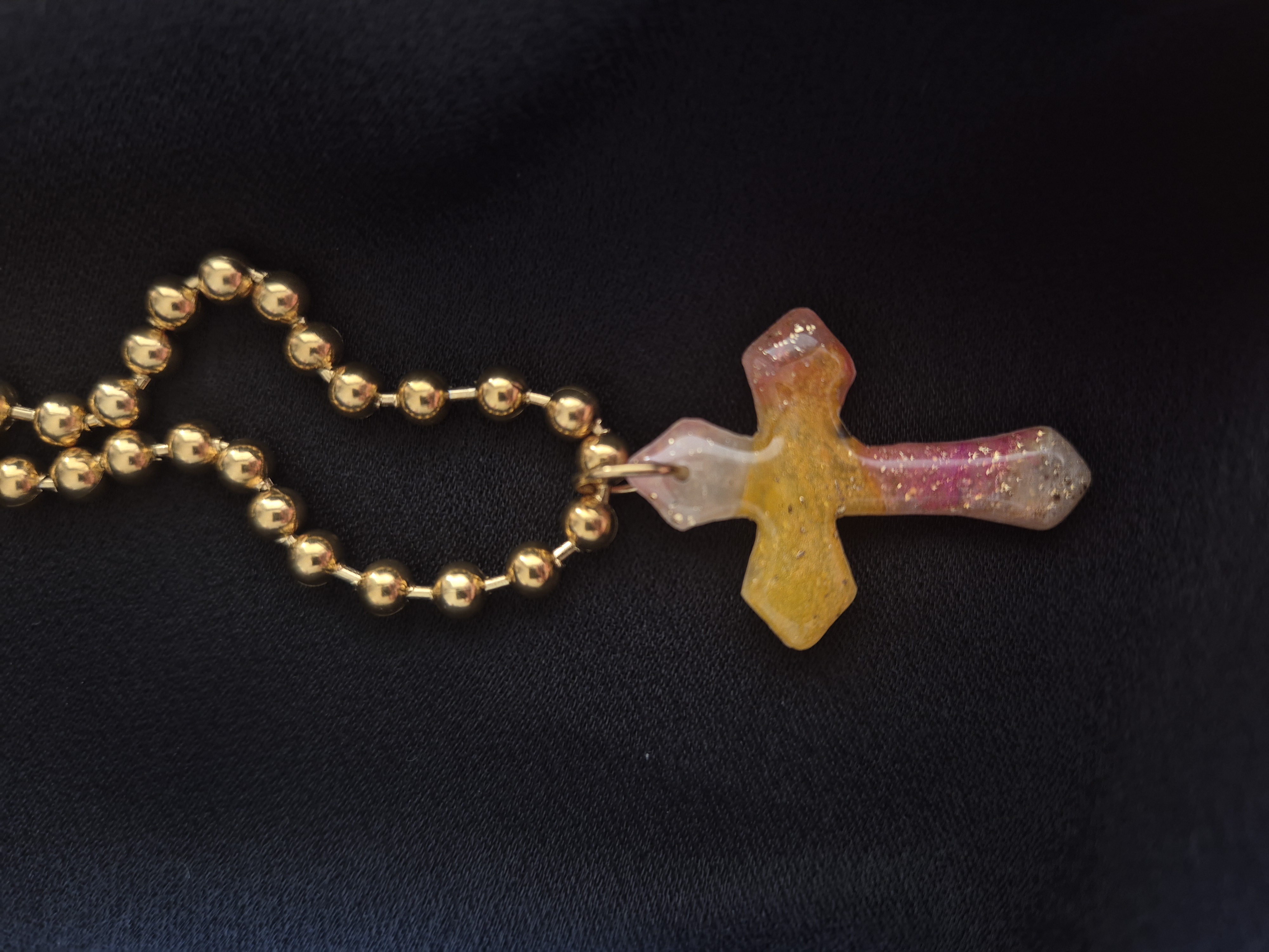 Collier Croix en acier 304L