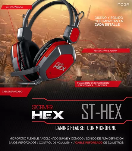 Auricular Gamer Noga Stormer HEX