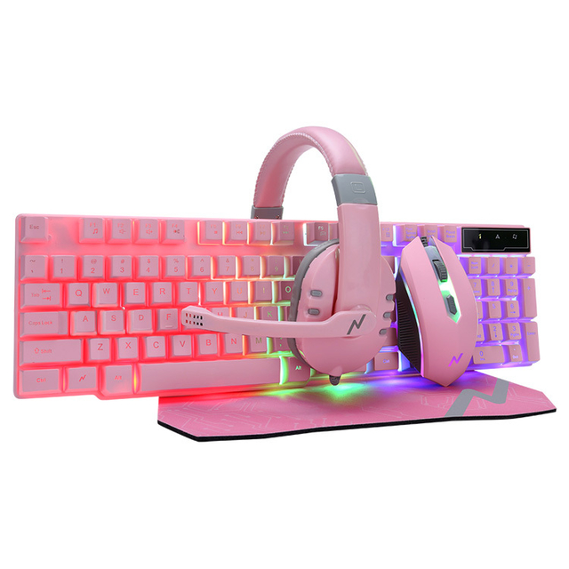 COMBO GAMER NOGA NKB-411 ROSA