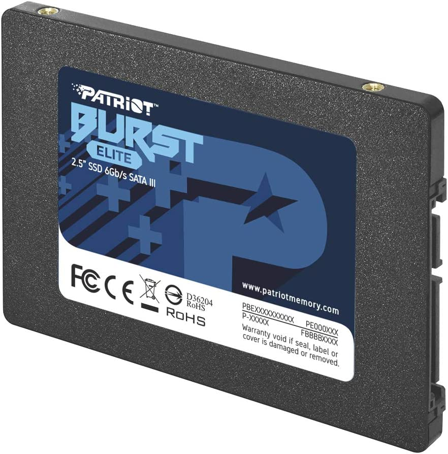 Unidad de estado sólido Patriot Burst Elite SATA 3 de 480 GB SSD de 2,5"
