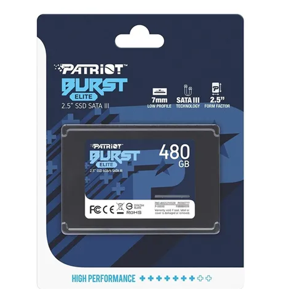Unidad de estado sólido Patriot Burst Elite SATA 3 de 480 GB SSD de 2,5"