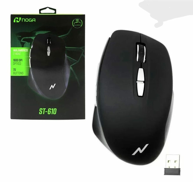 Mouse Gamer Inalámbrico Recargable Noga St-610