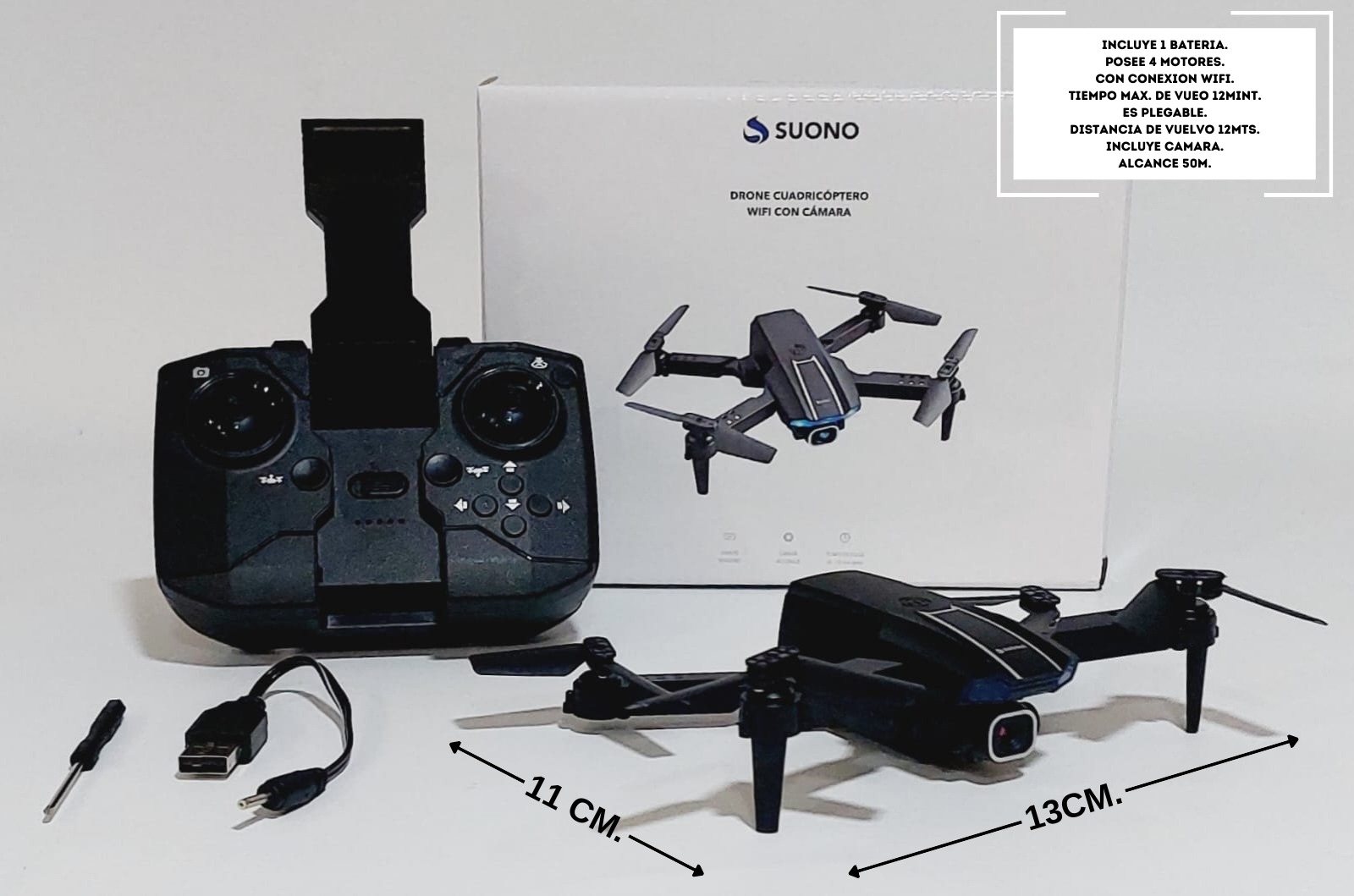 DRONE CON CAMARA Y CONTROL SOUNO
