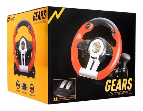 Volante Con Pedal Cambios Pc Play Ps4 Ps3 Xbox Sw Noga Gears