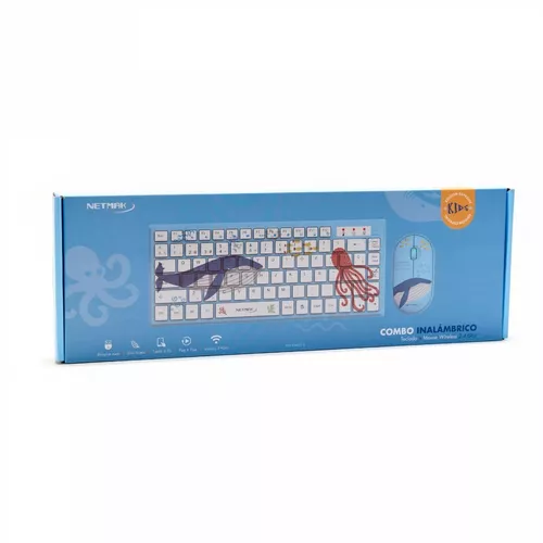 Kit Teclado Y Mouse Inalambrico Pc Usb Ultra Slim Mini Nenes
