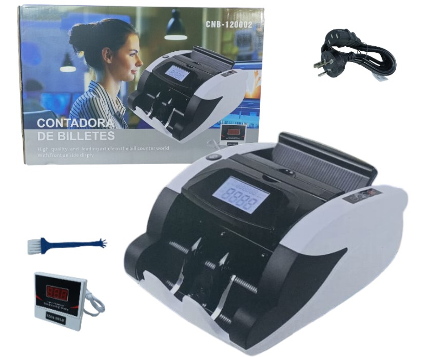 Contadora de billetes black con visor
