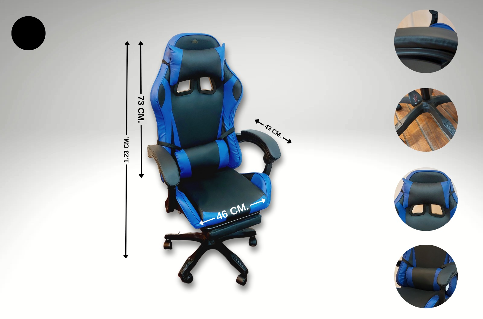 Silla Gamer Con Masajeador lumbar.