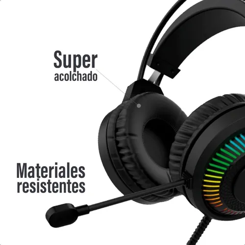 Auriculares con luces RGB Netmak