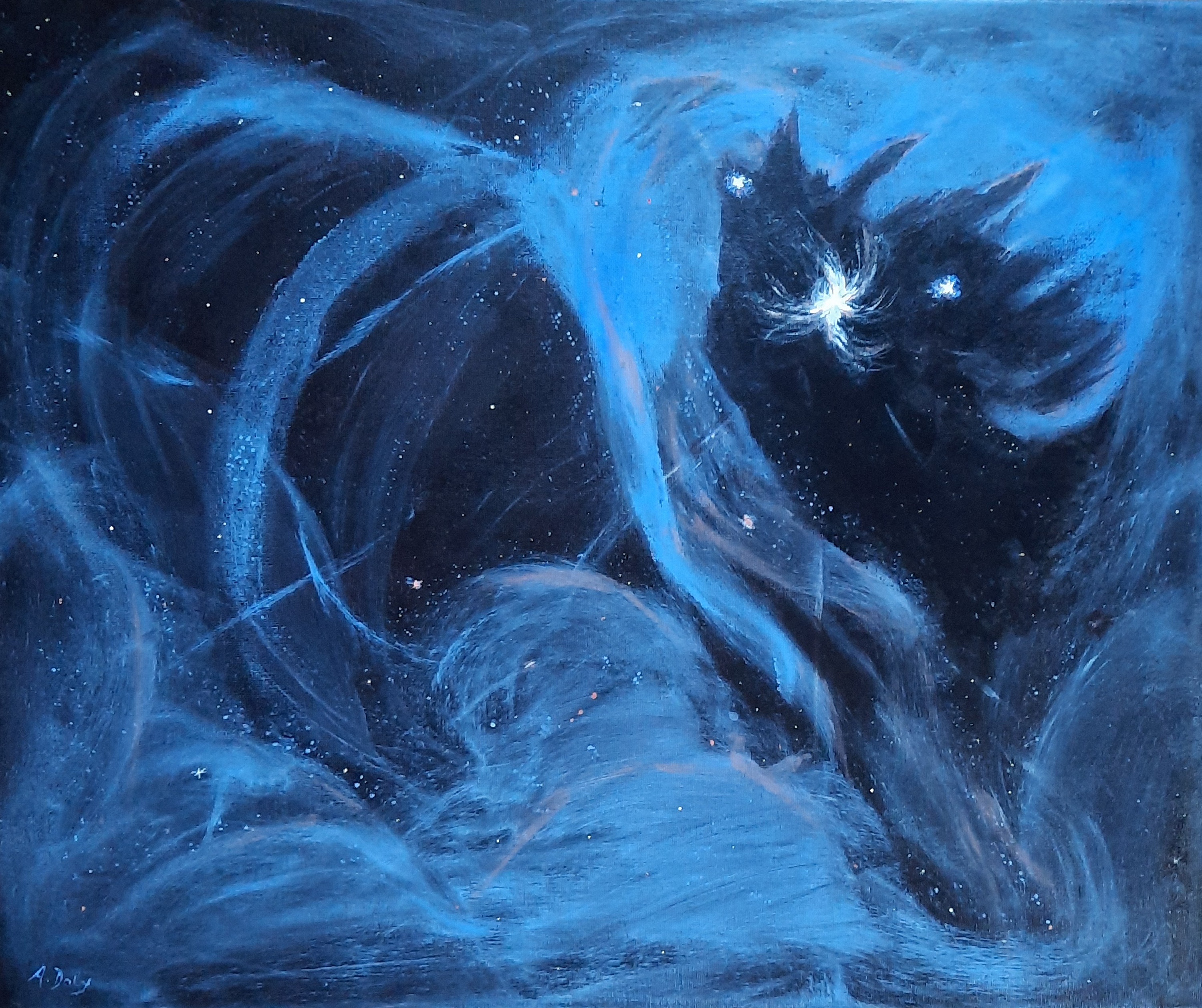 NEBULA`S HEART ( On canvas)