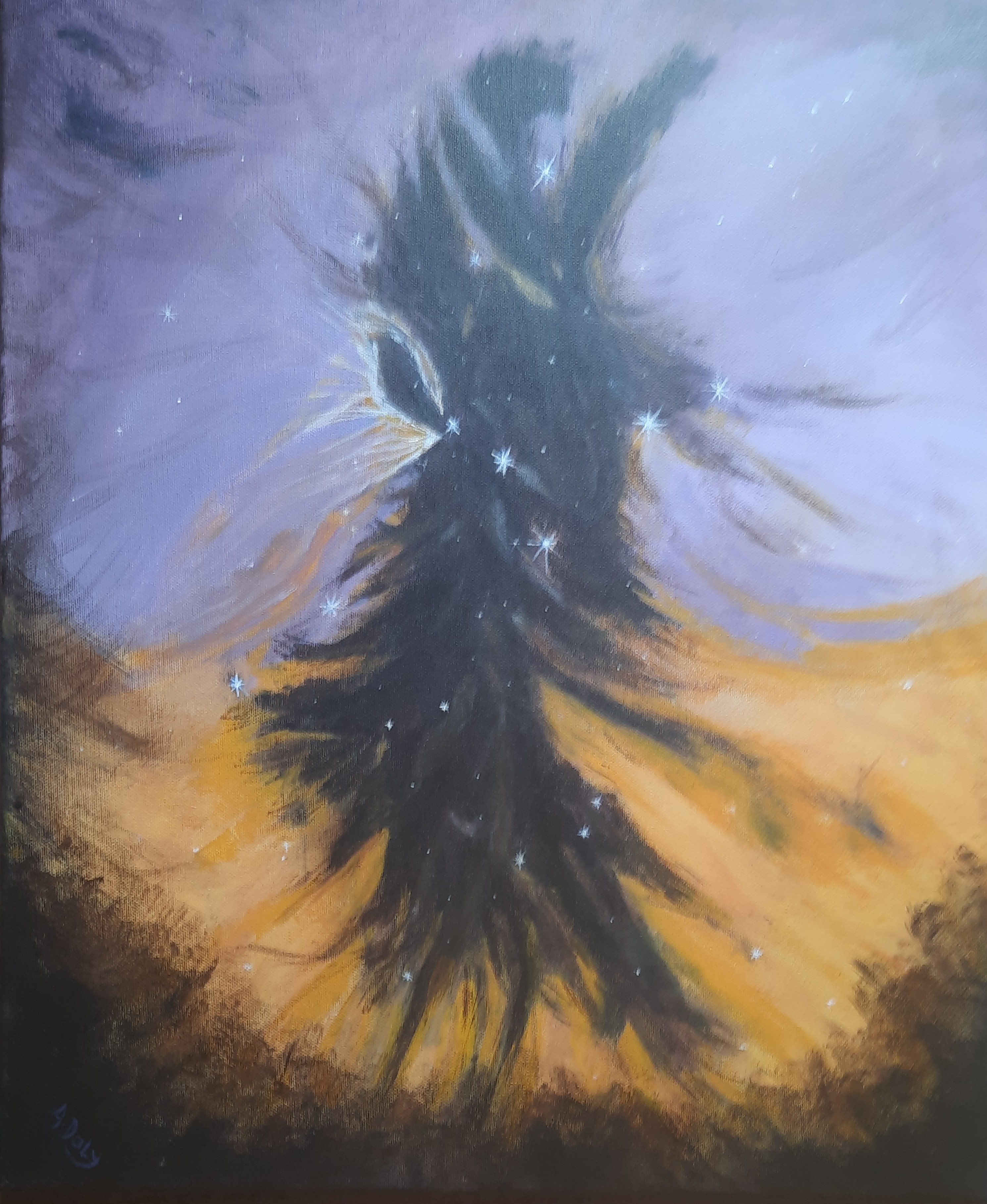 NEBULA`S STAR ( On canvas)
