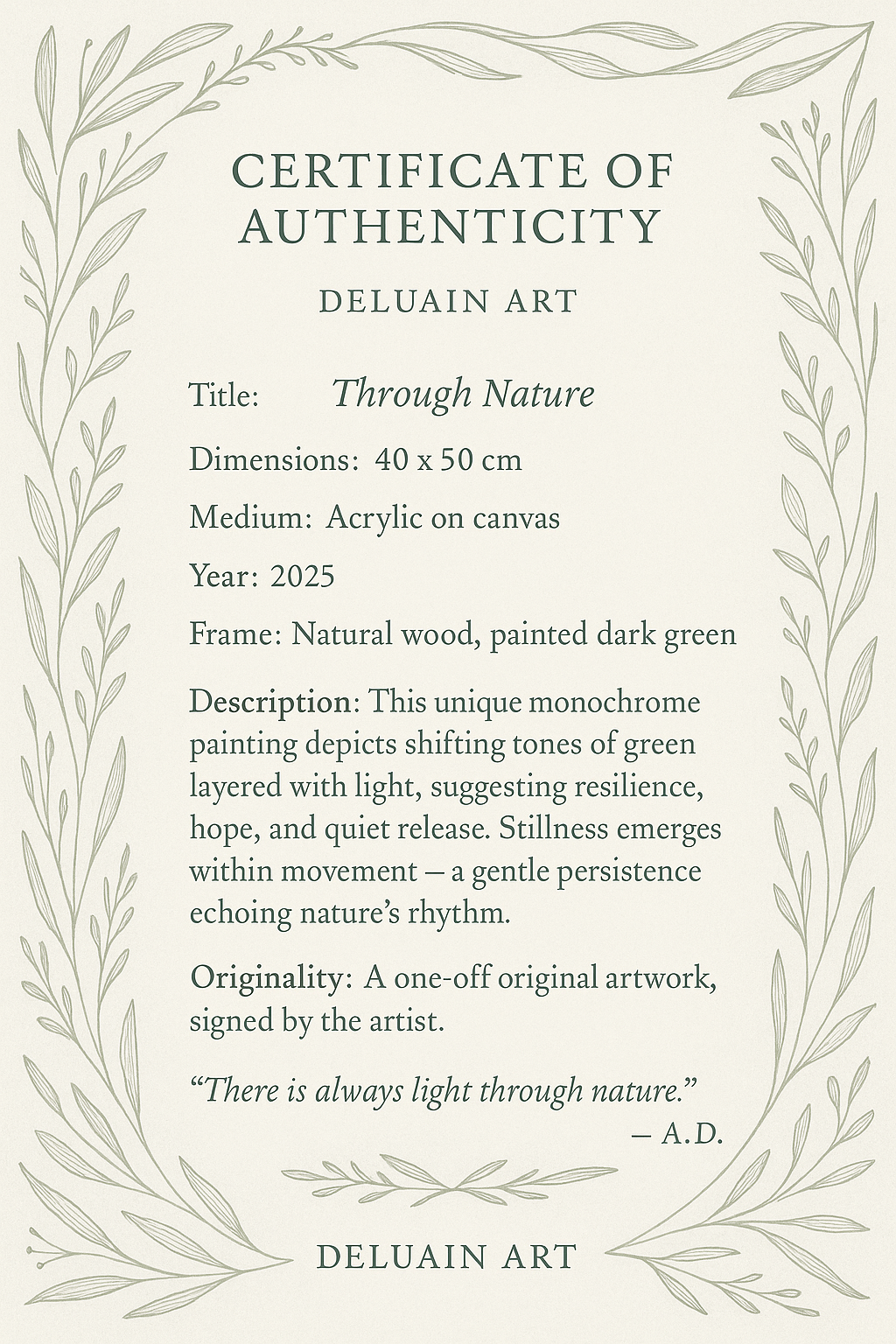 Through Nature