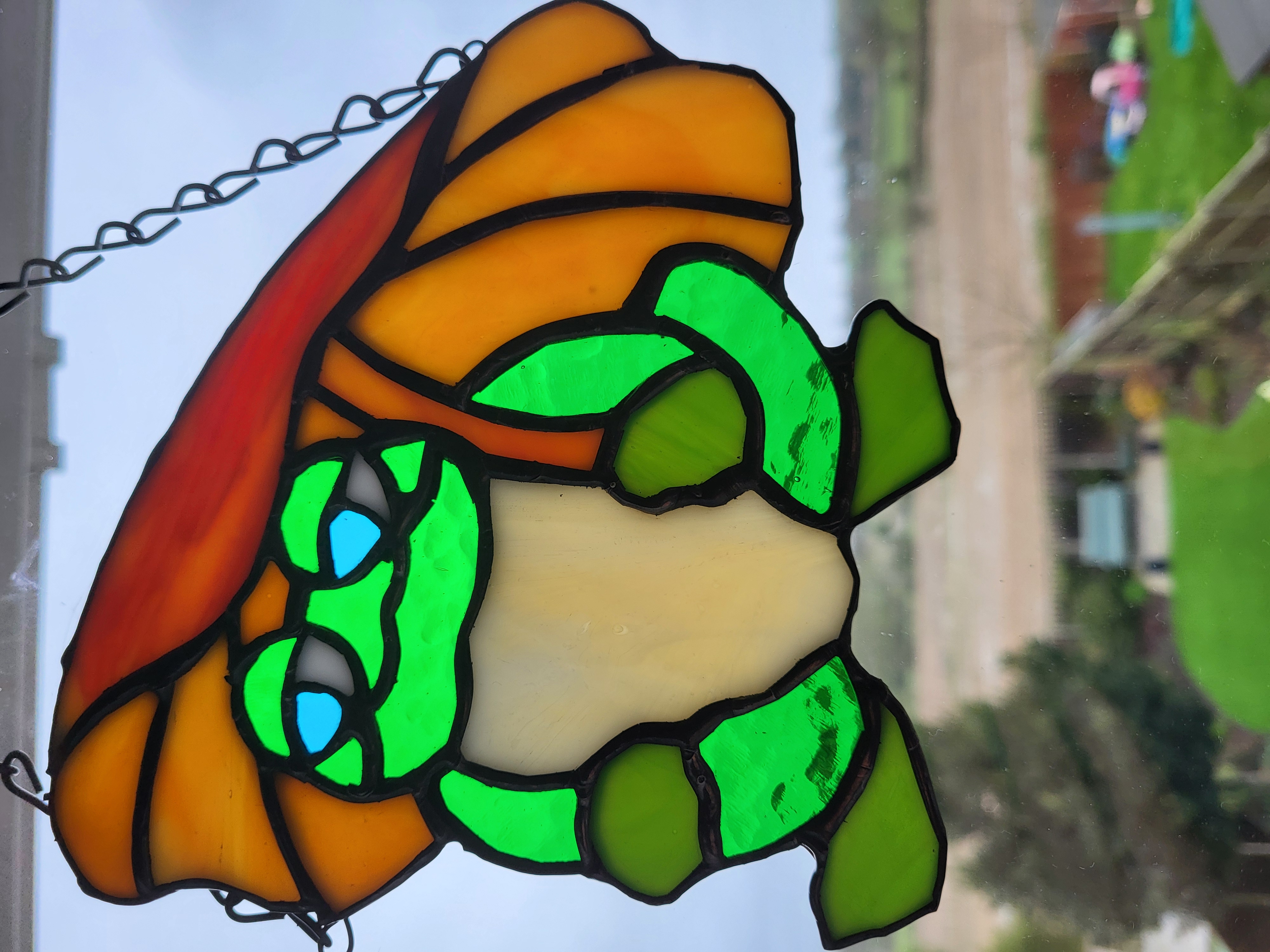 Frog with lily pad umbrella
