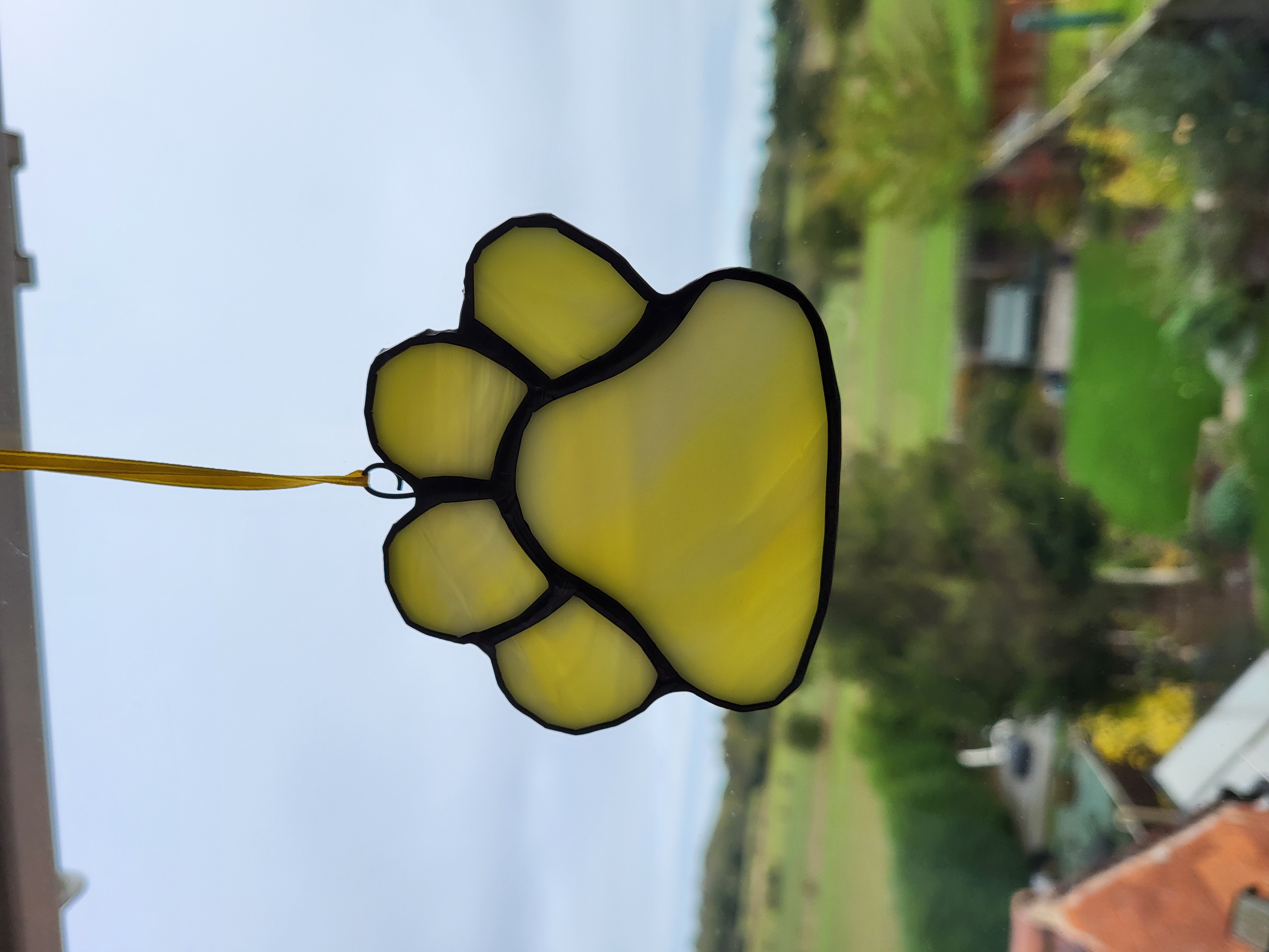 Stained Glass Paw Print