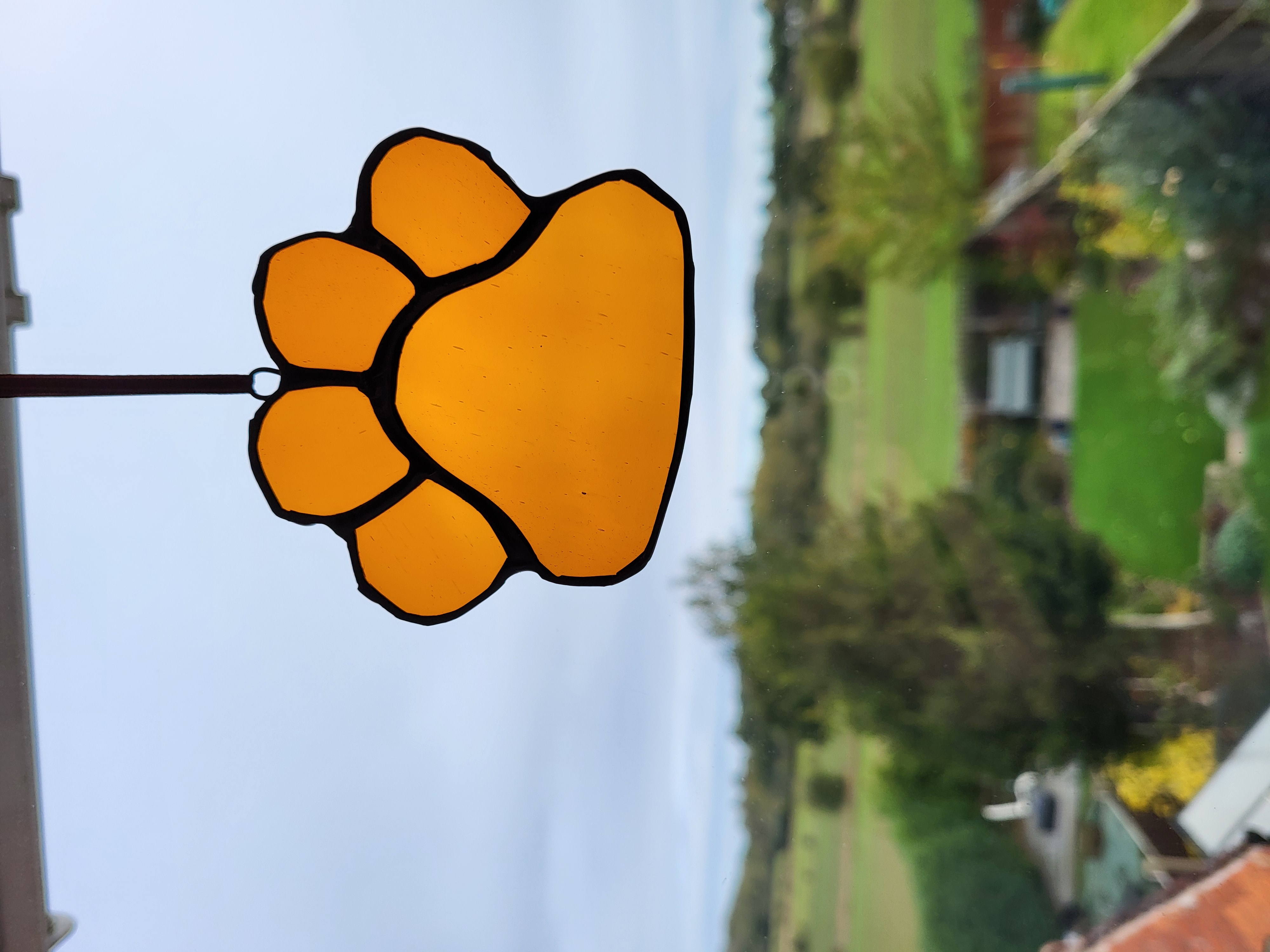 Stained Glass Paw Print