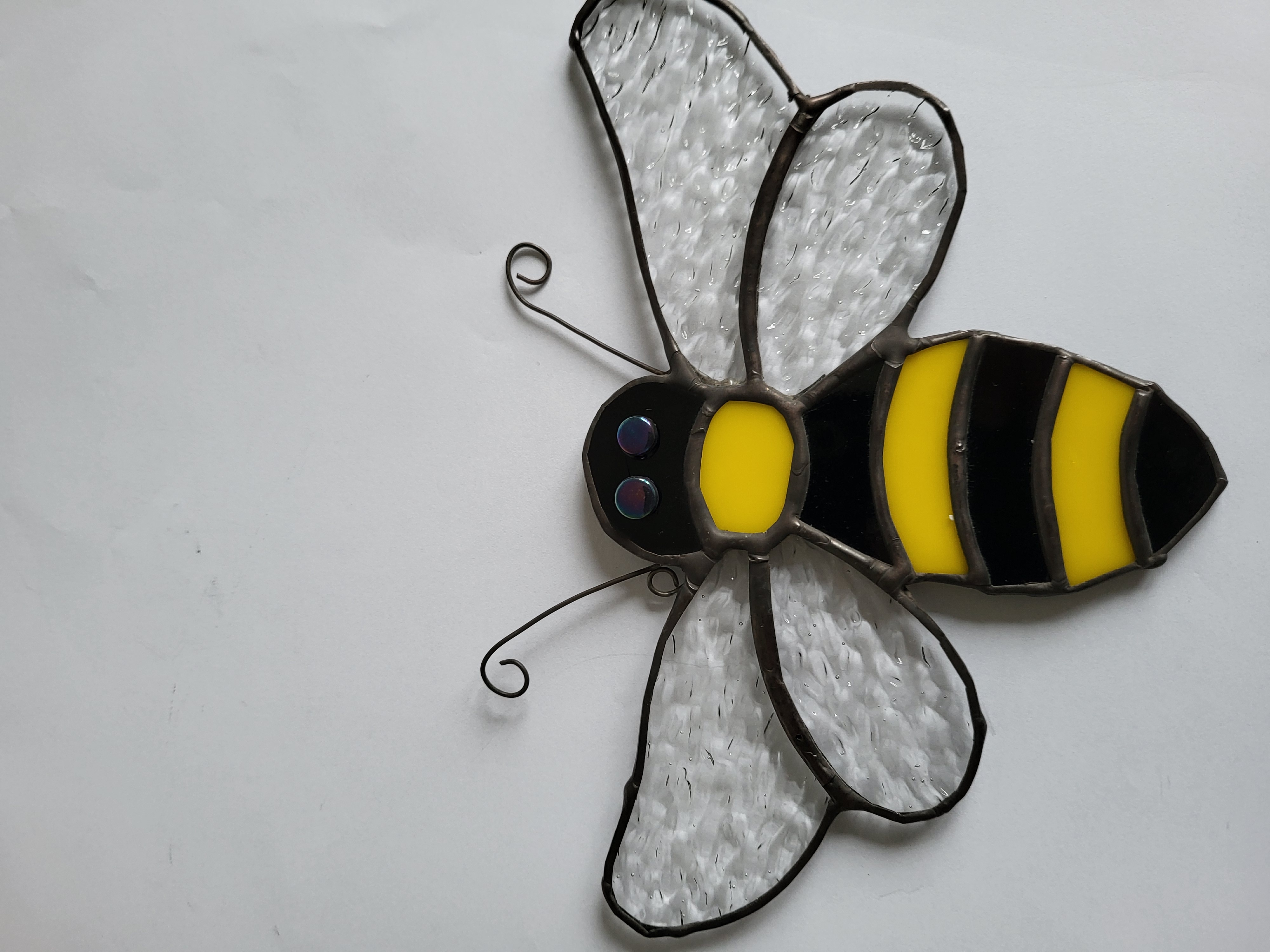 Stained Glass Bee Suncatcher