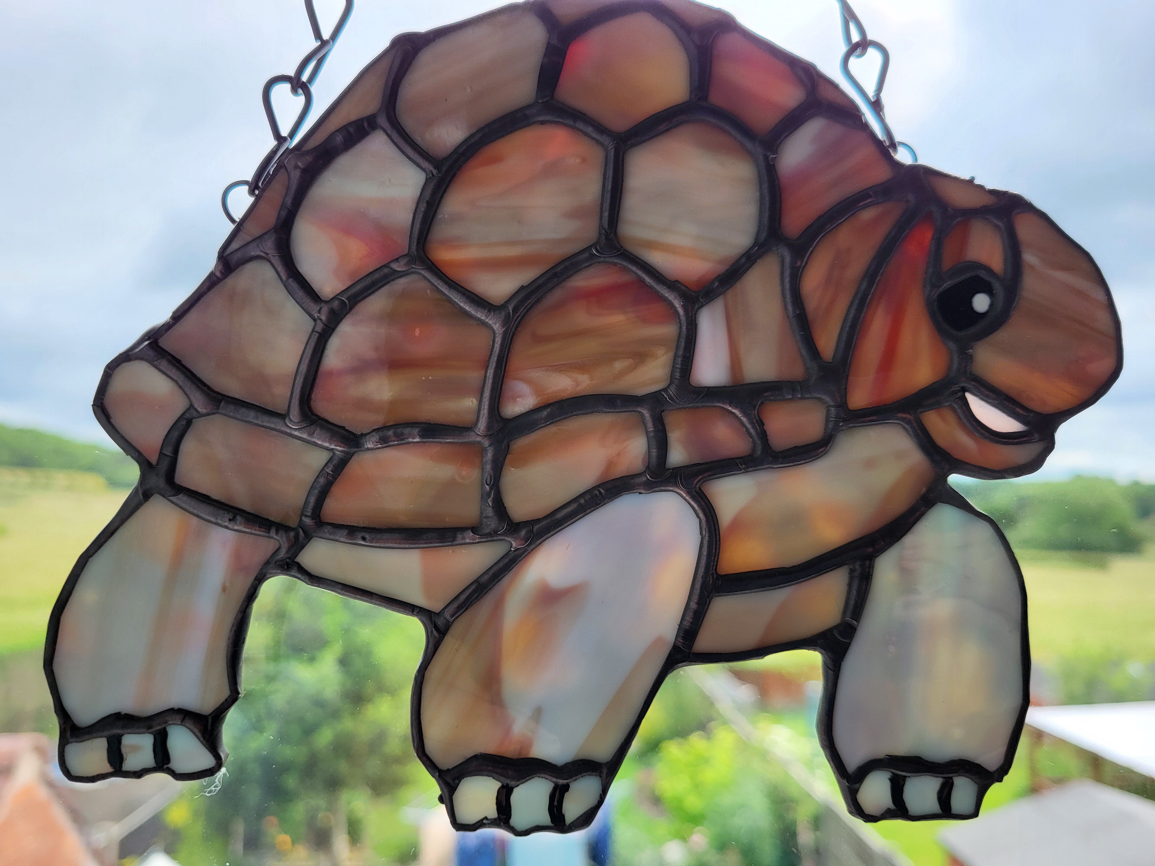 Stained Glass Tortoise Suncatcher