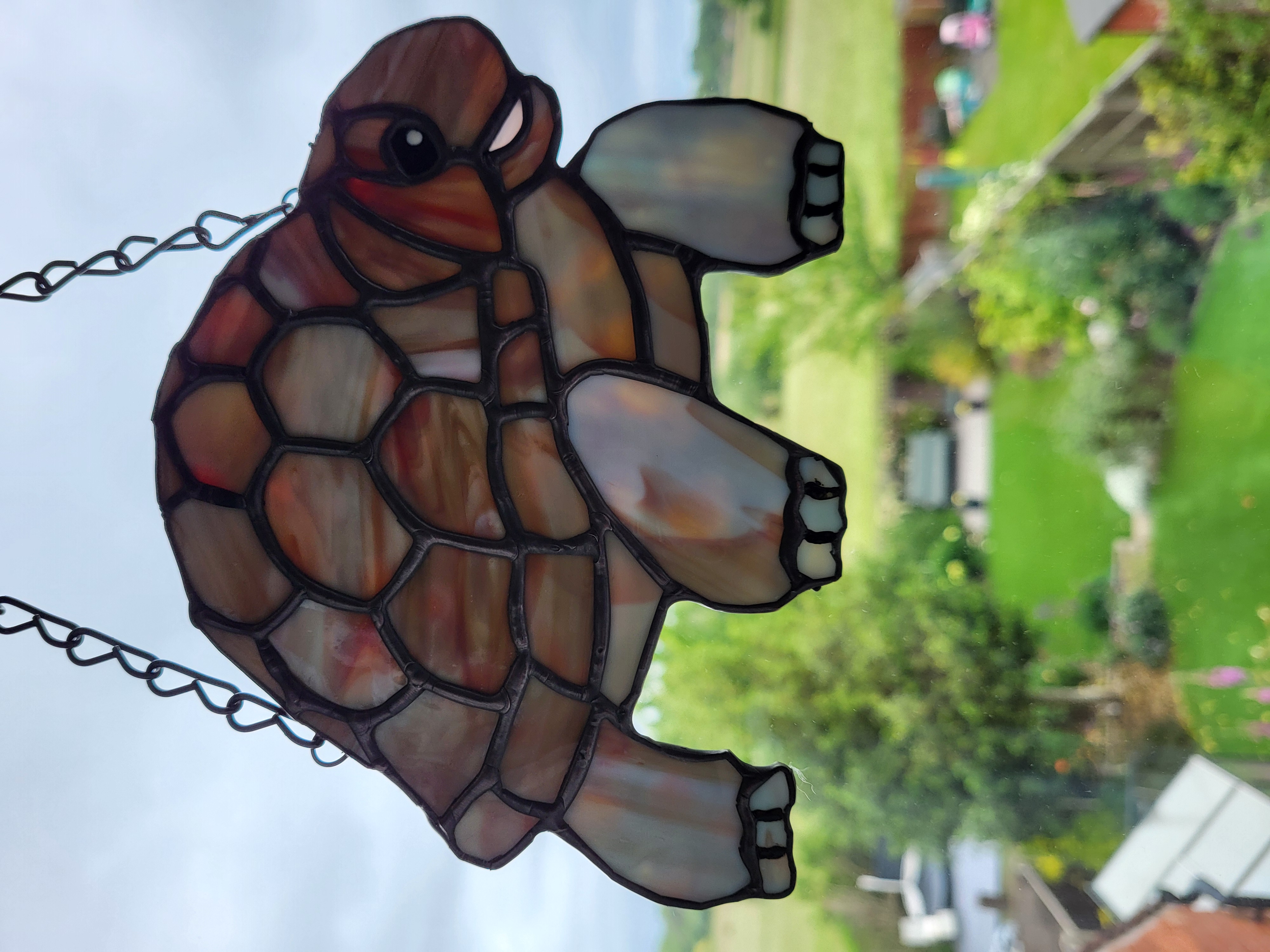 Stained Glass Tortoise Suncatcher