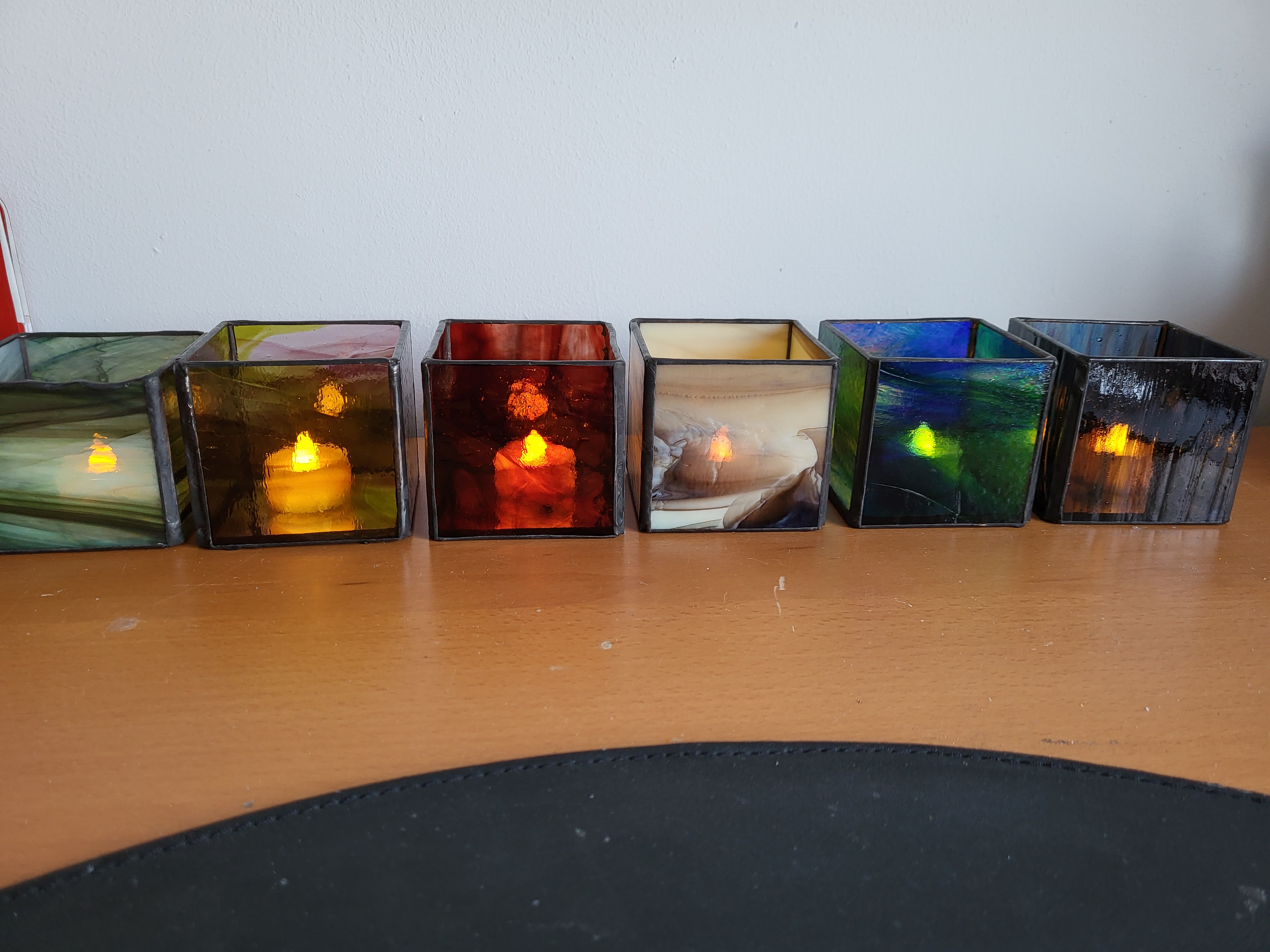 Stained Glass Tealight Holders