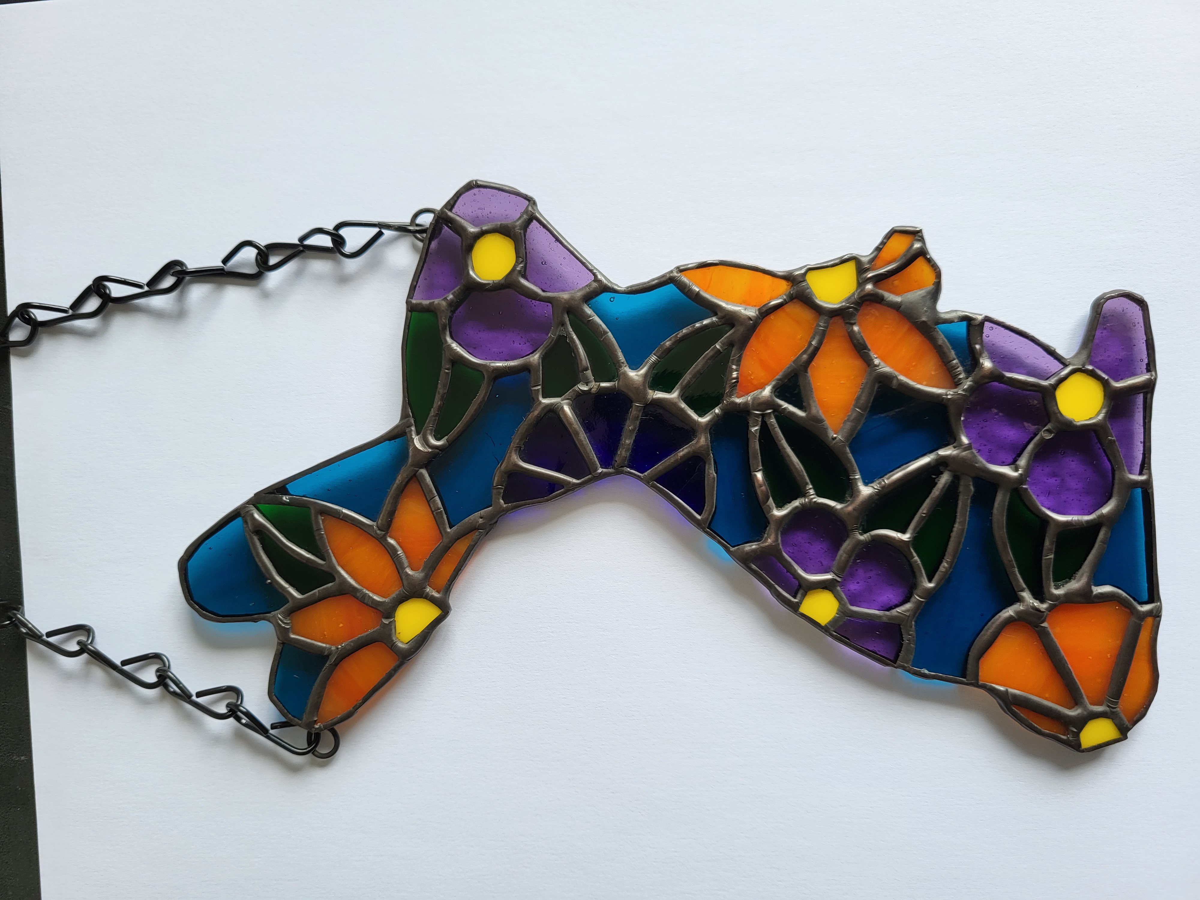 Stained Glass Rabbit Suncatcher