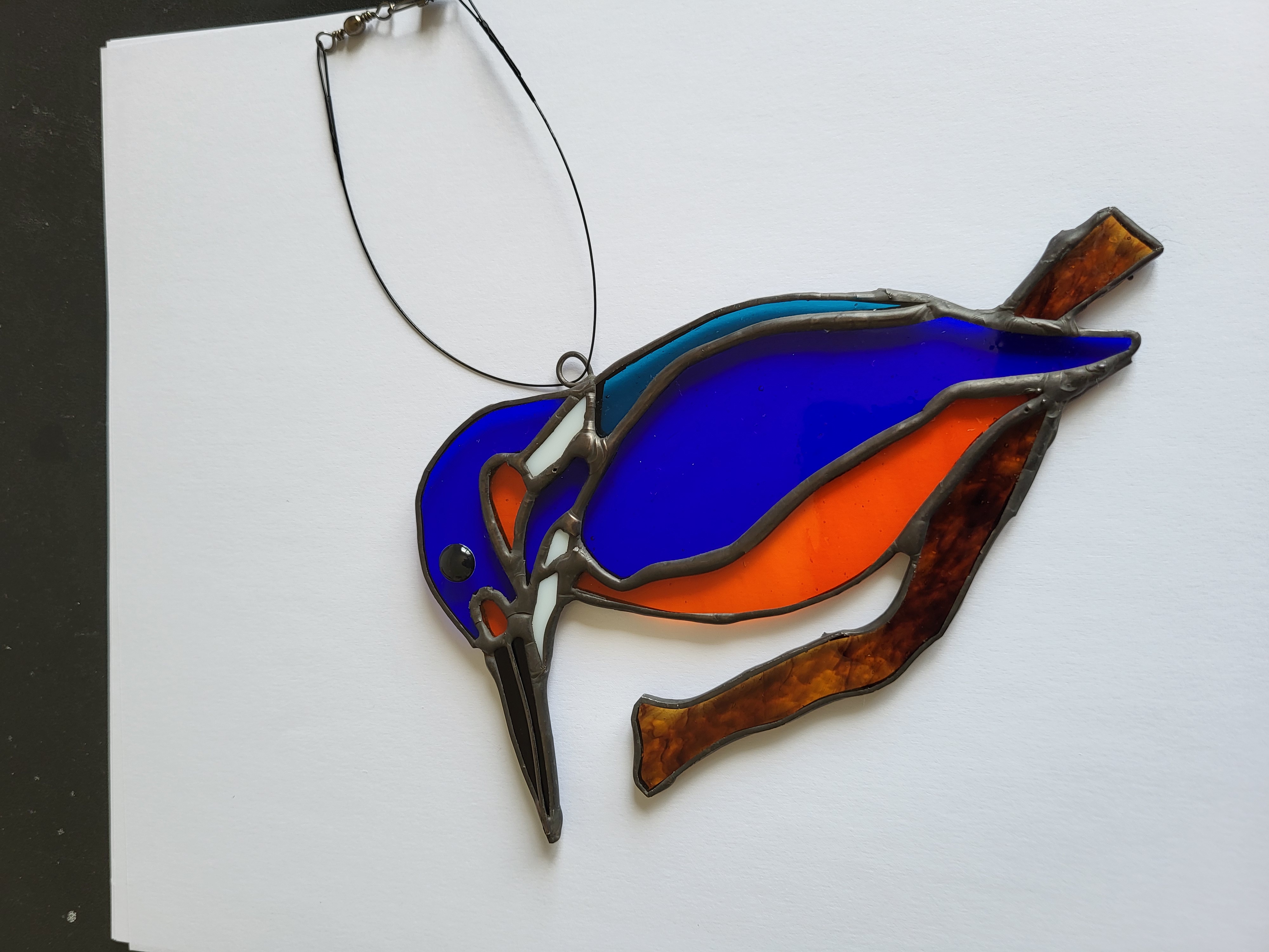 Stained Glass Kingfisher Suncatcher