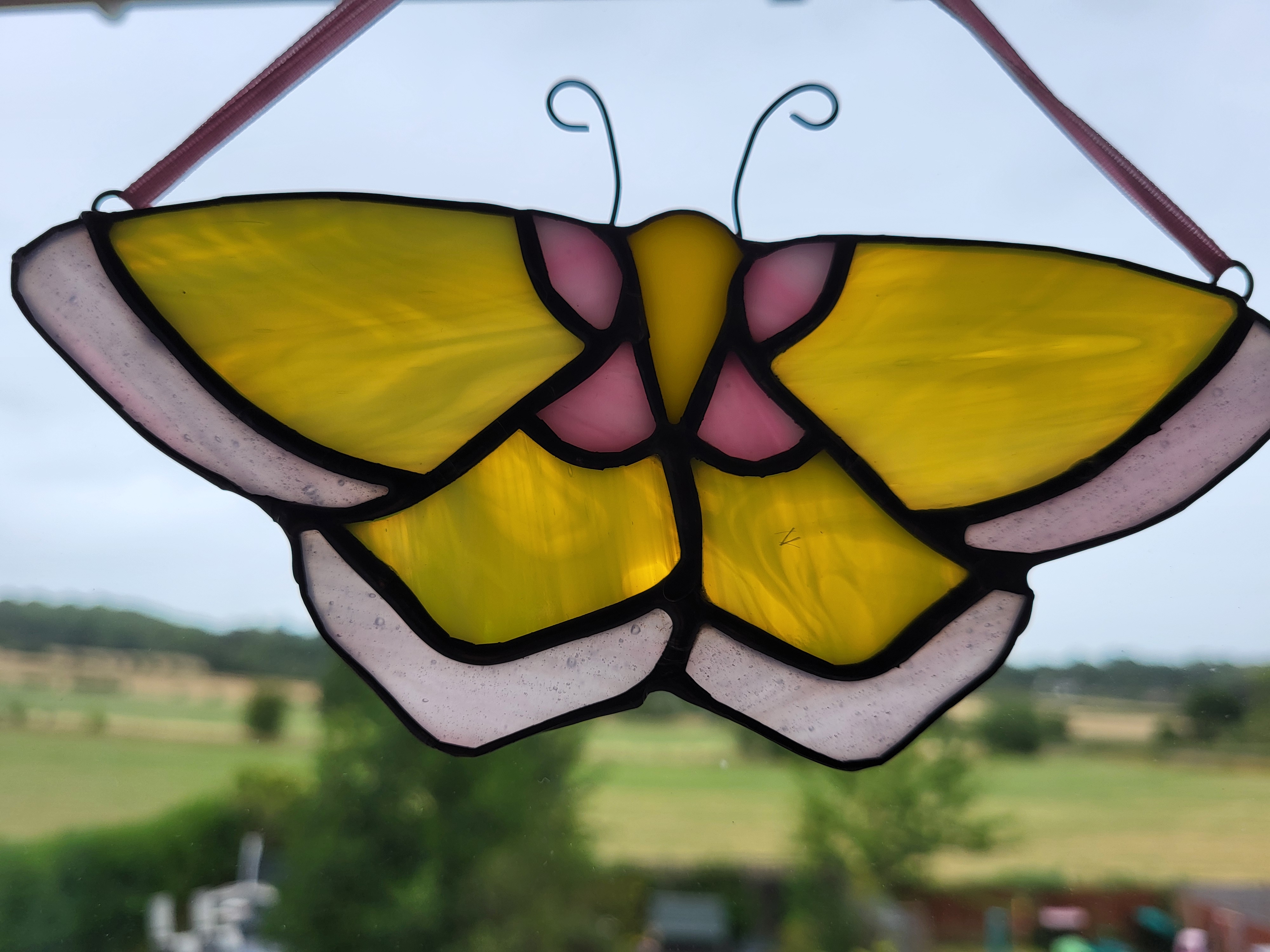 Stained Glass Moth Suncatchers
