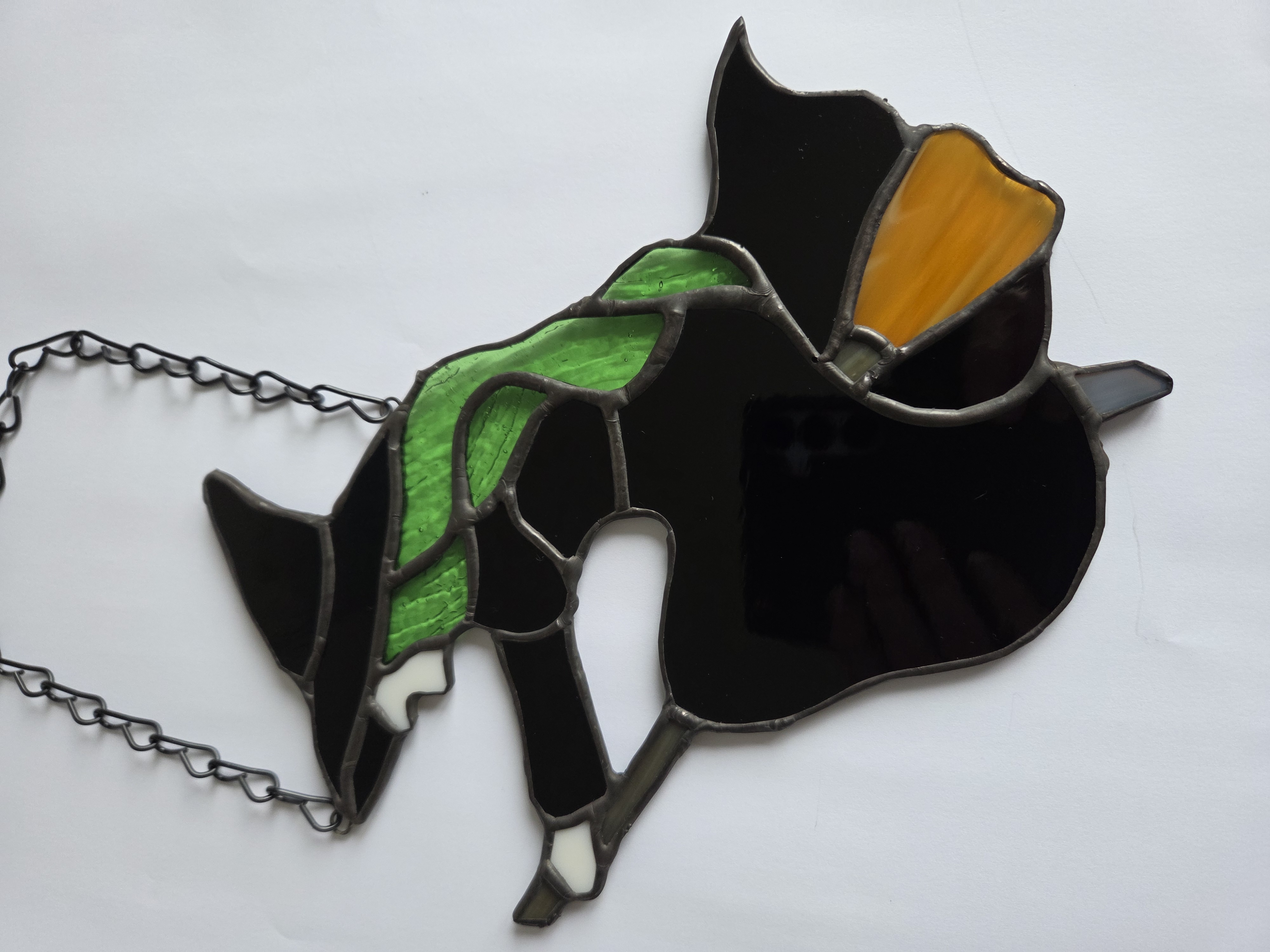 Stained Glass Witch Suncatcher
