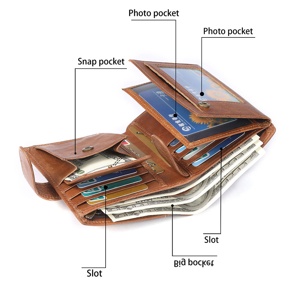 Genuine Cowhide Leather Wallet