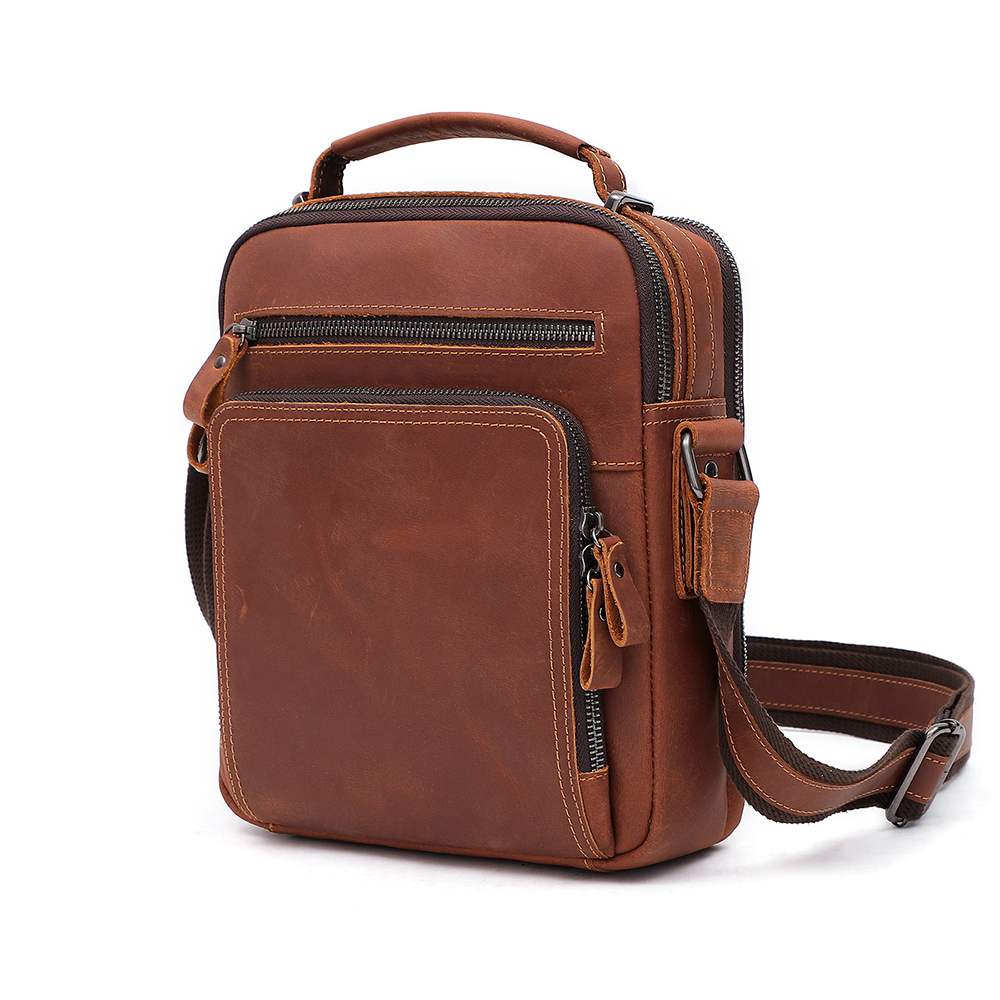 Toq quality real leather messenger bag