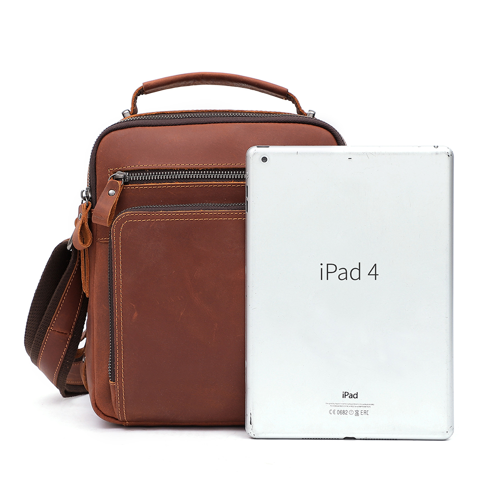 Toq quality real leather messenger bag