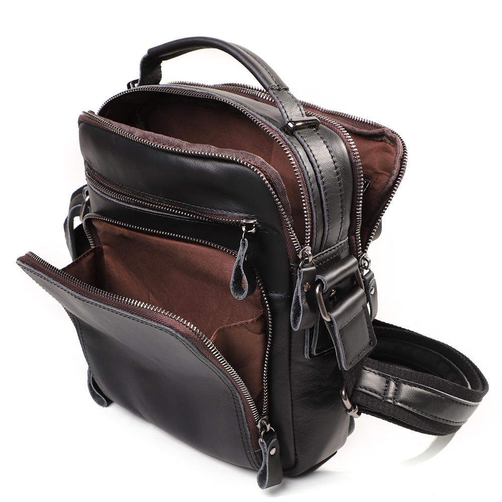 Toq quality real leather messenger bag