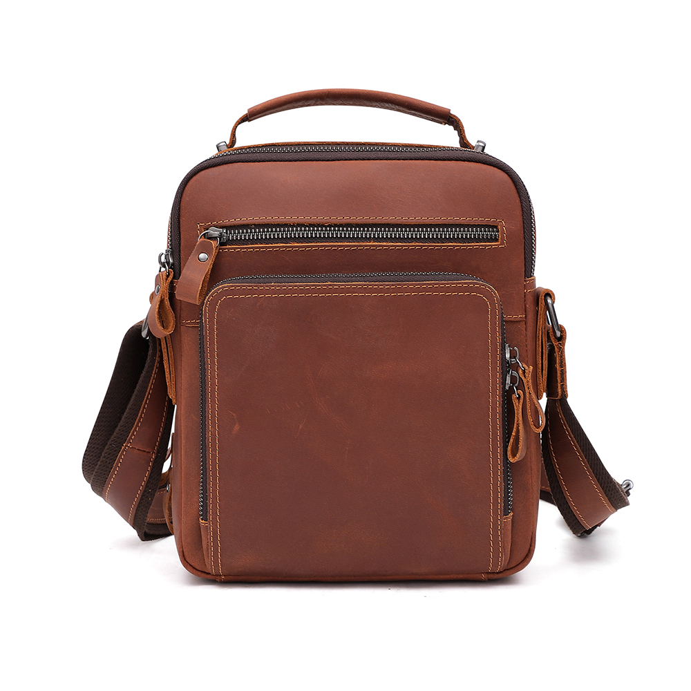 Toq quality real leather messenger bag
