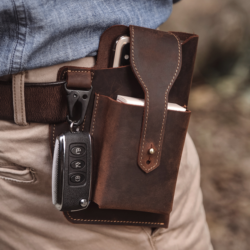 Crazyhorse Leather Waist Bag