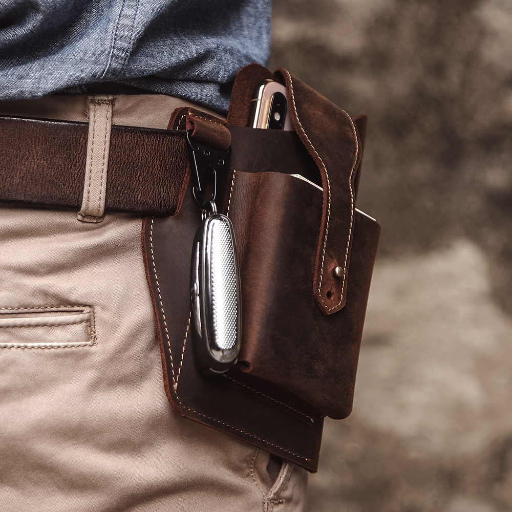 Crazyhorse Leather Waist Bag