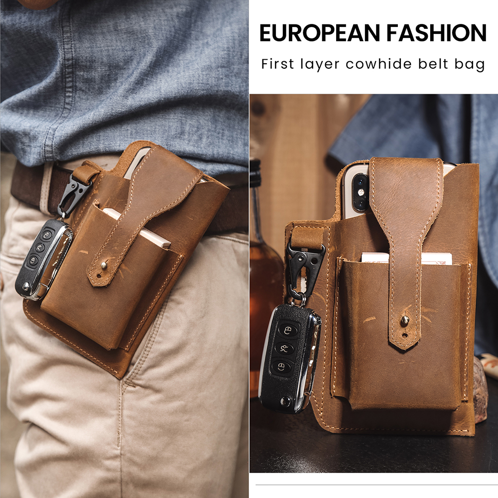 Crazyhorse Leather Waist Bag
