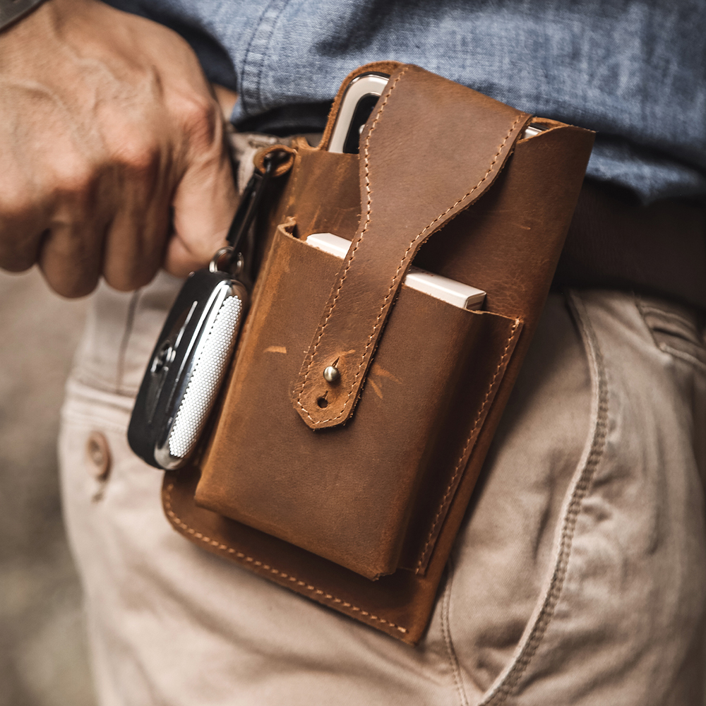 Crazyhorse Leather Waist Bag