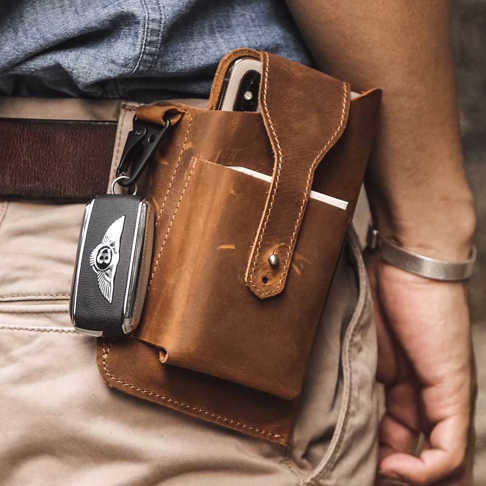 Crazyhorse Leather Waist Bag