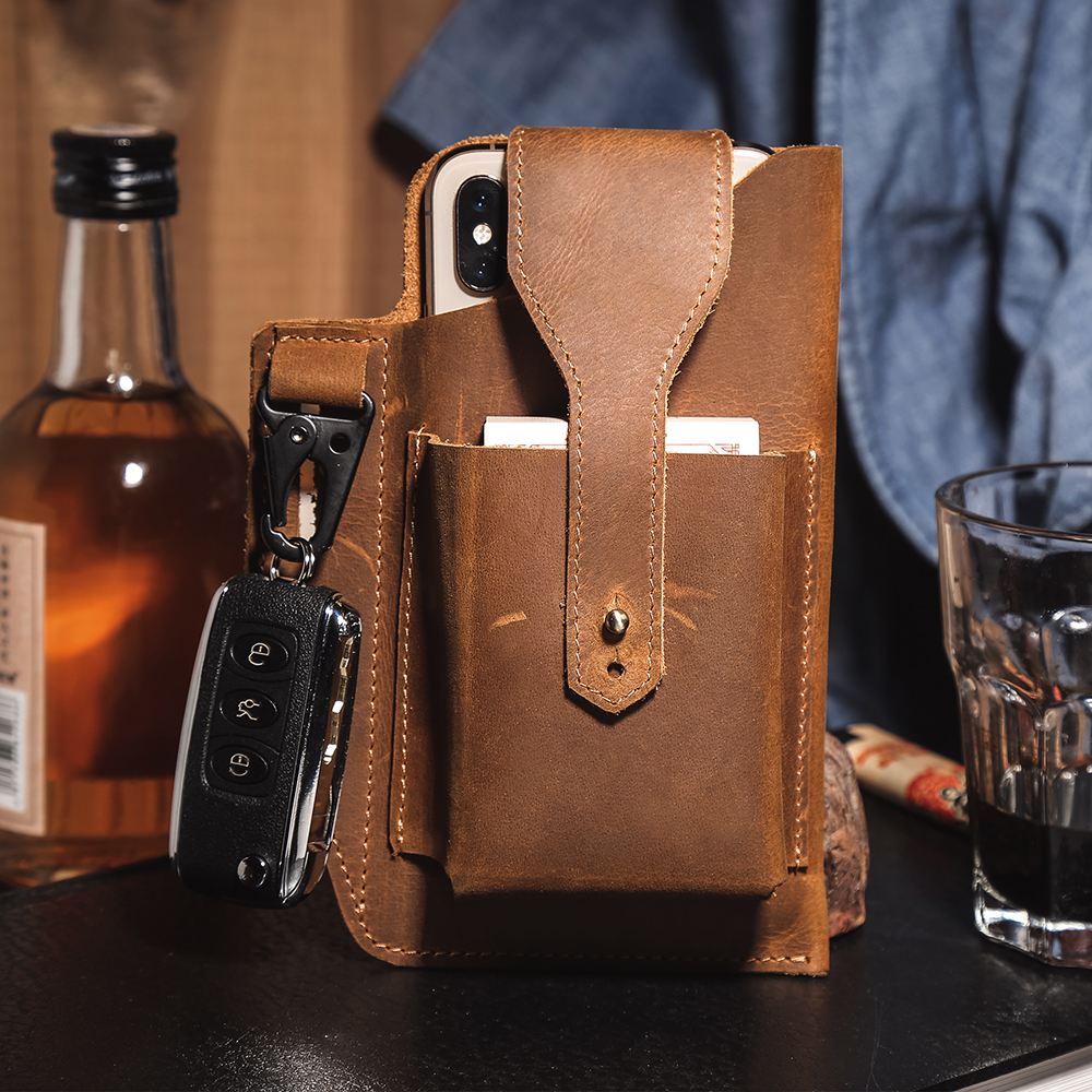 Crazyhorse Leather Waist Bag