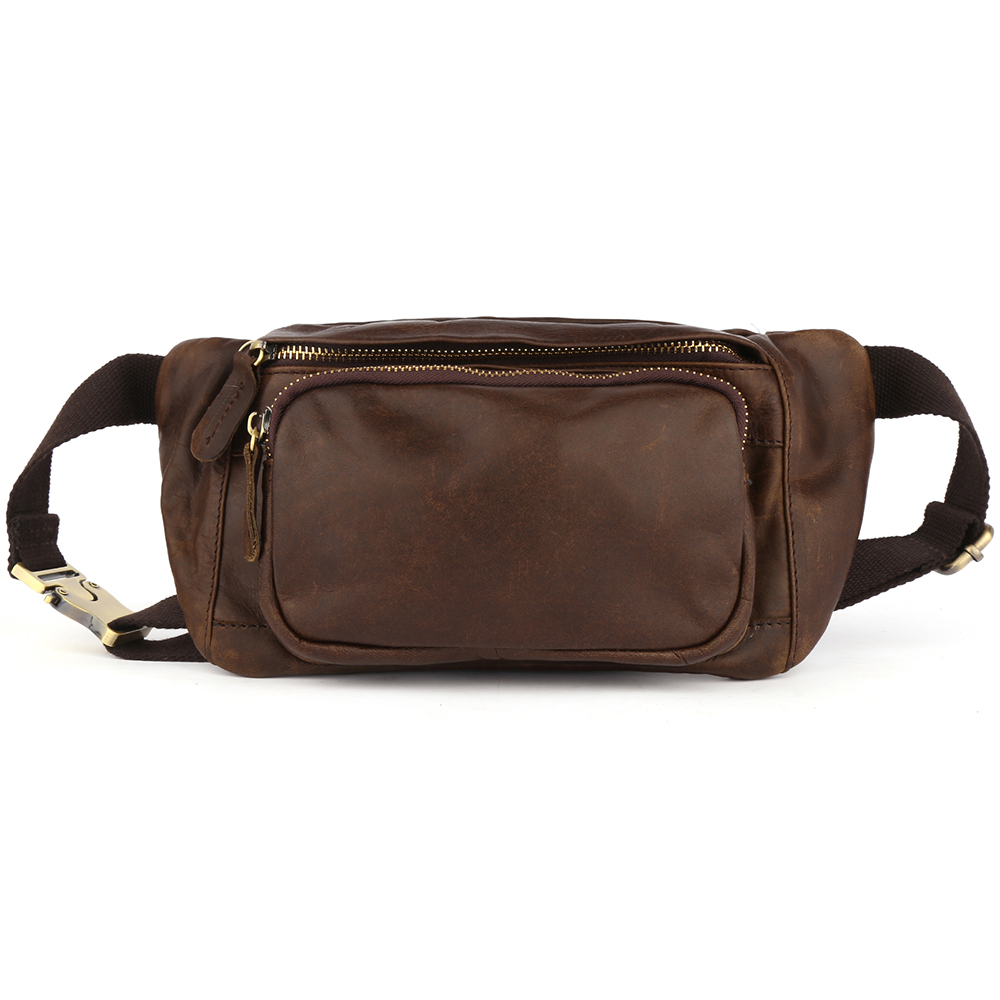 Premium Genuine Cowhide Leather Chest Bag - The Perfect Blend of Style and Functionality