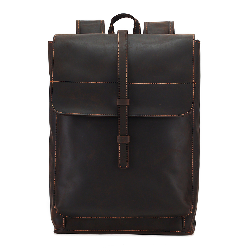 Premium Genuine Cowhide Leather Backpack - Style and Function Combined