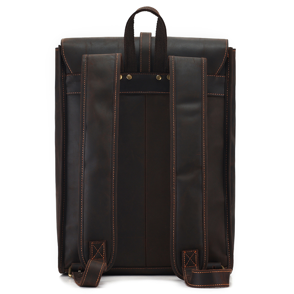 Premium Genuine Cowhide Leather Backpack - Style and Function Combined