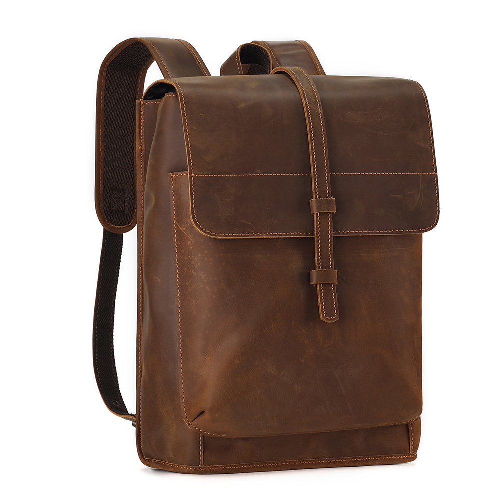 Premium Genuine Cowhide Leather Backpack - Style and Function Combined