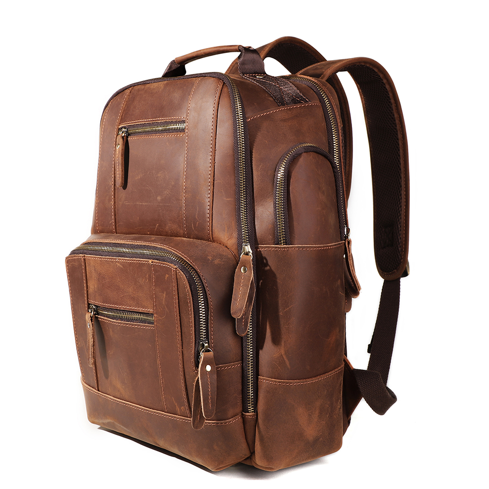 Luxury Genuine Cowhide Leather Backpack - Where Elegance Meets Practicality