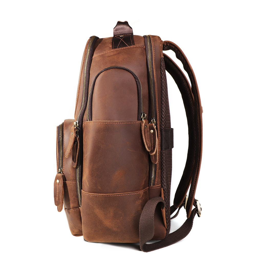 Luxury Genuine Cowhide Leather Backpack - Where Elegance Meets Practicality