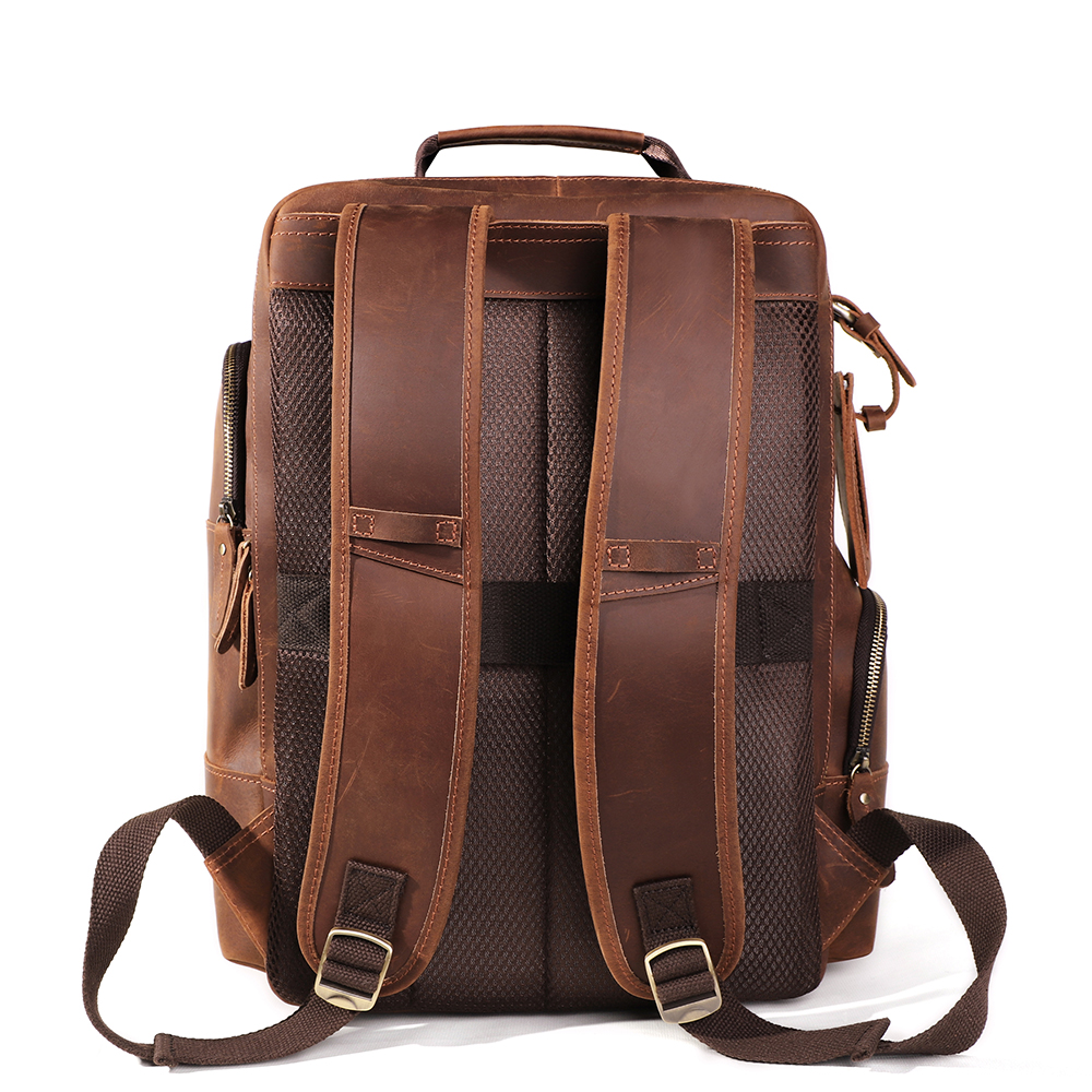 Luxury Genuine Cowhide Leather Backpack - Where Elegance Meets Practicality