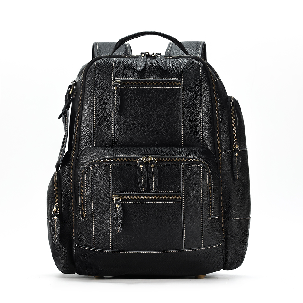 Luxury Genuine Cowhide Leather Backpack - Where Elegance Meets Practicality
