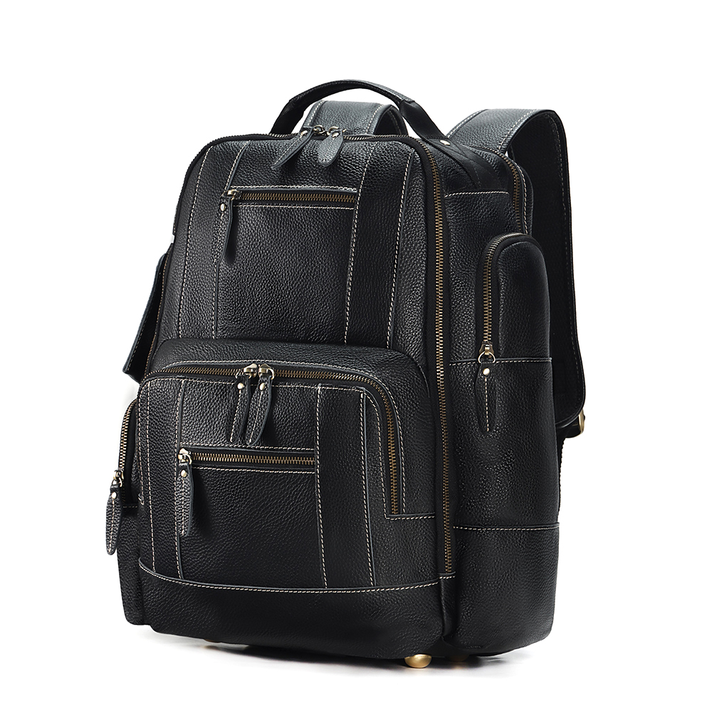 Luxury Genuine Cowhide Leather Backpack - Where Elegance Meets Practicality